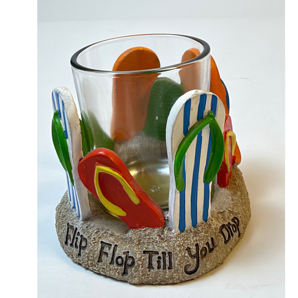 Yankee Candle Flip Flop Till You Drop Votive Candle Holder 3in